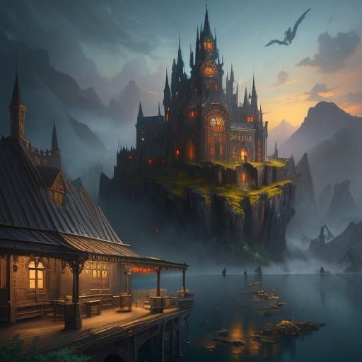 Vibrant Fantasy Coffeeshop in Unreal Engine 5