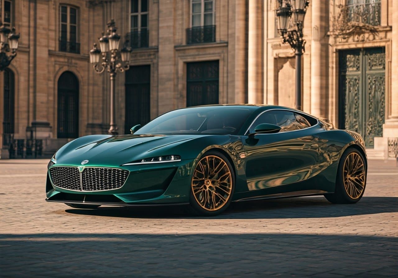 Lancia Concept in Cinematic Film Still Style