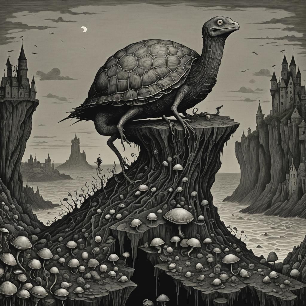 Gothic Illustration: Life's Fragile Shell