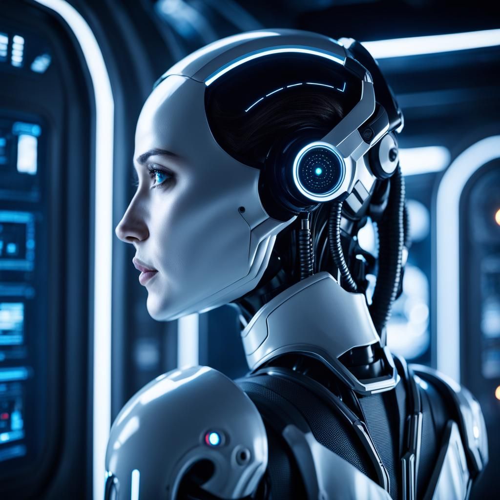 Android Oversees Cryo Sleep in Dystopian Sci-Fi Setting