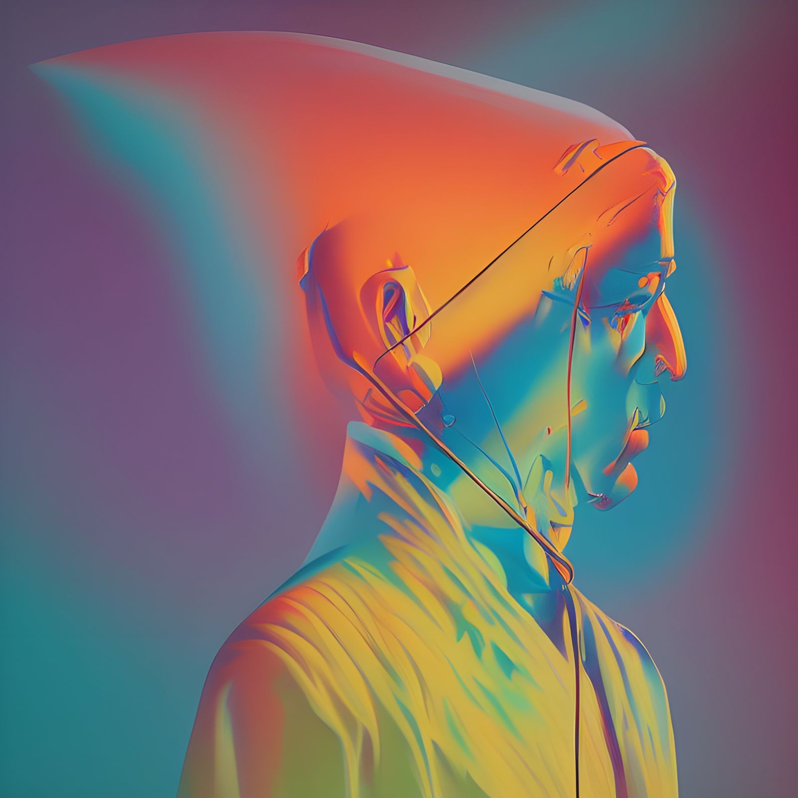 Abstract Throat Singers in Hyperrealistic Digital Art