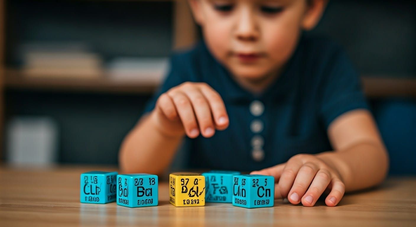 Child's Elemental Cubes: Periodic Table Fun