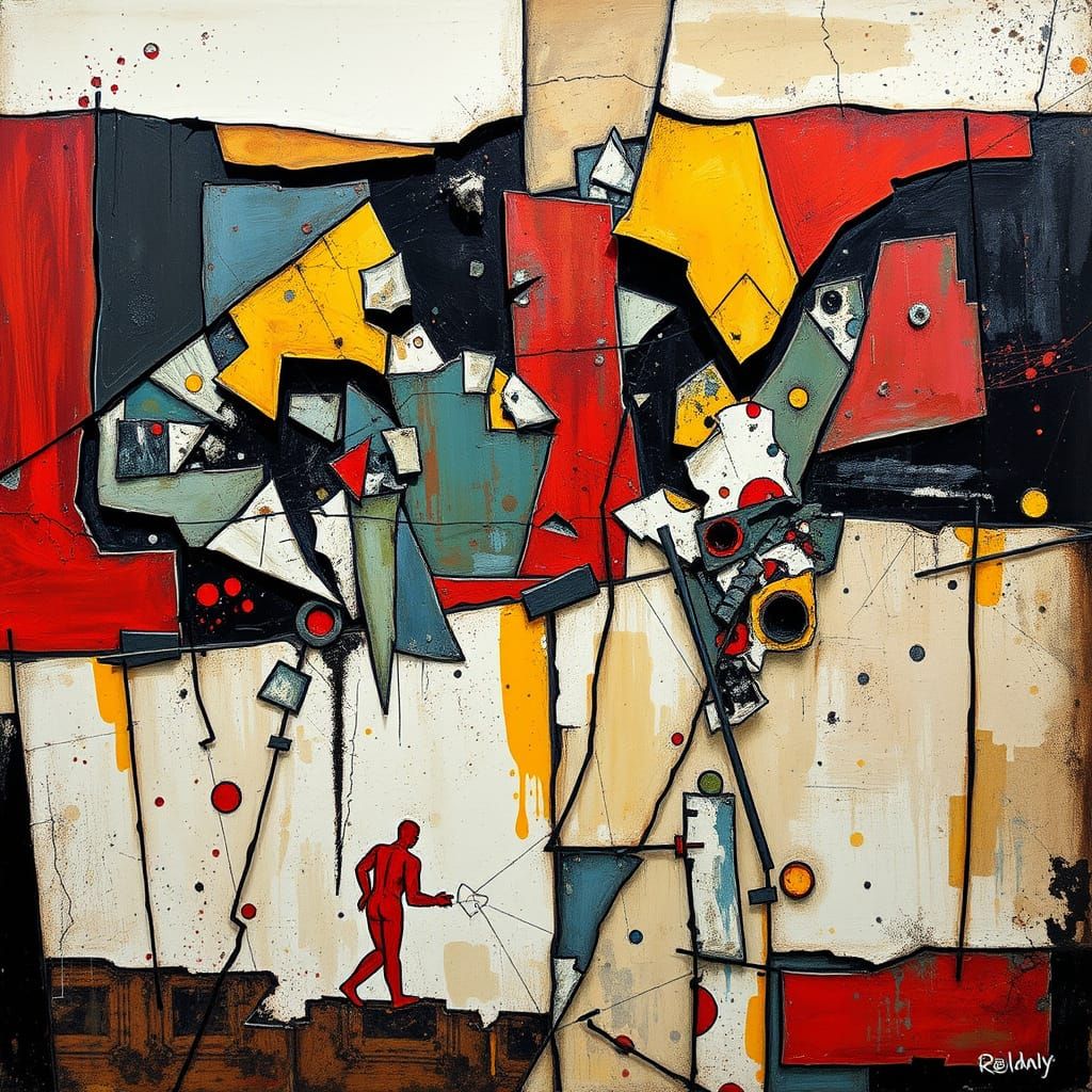 Crumbling World Abstract: Passionate Desolation