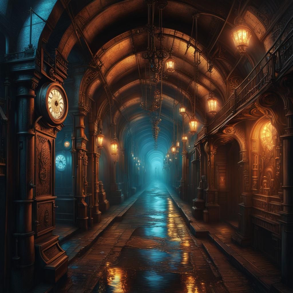 underground gothic steampunk city