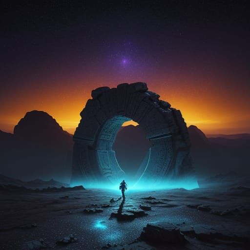 Ancient Stargate Shines on Alien Planet