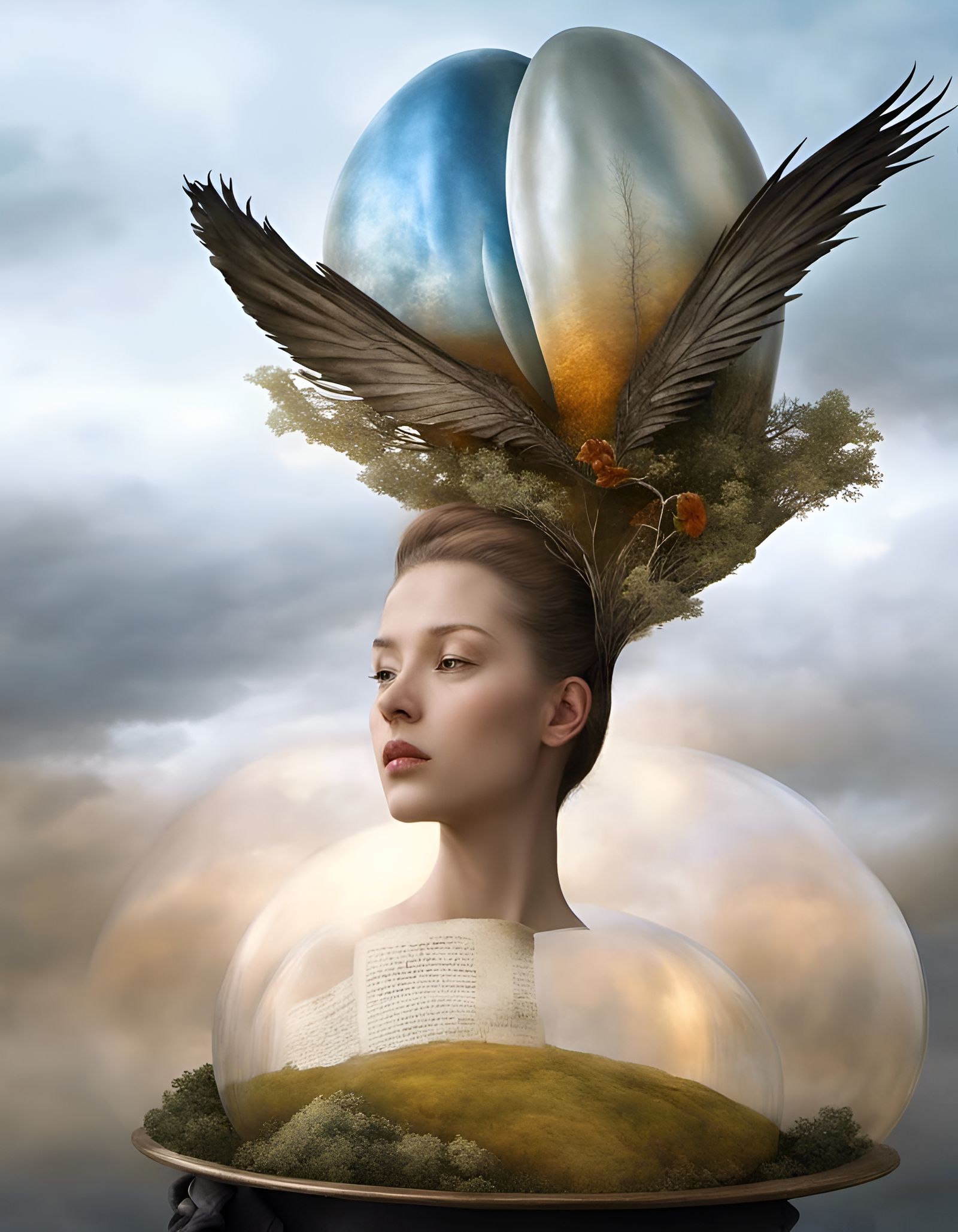 Magical Biological Forms in Dreamy Surrealism