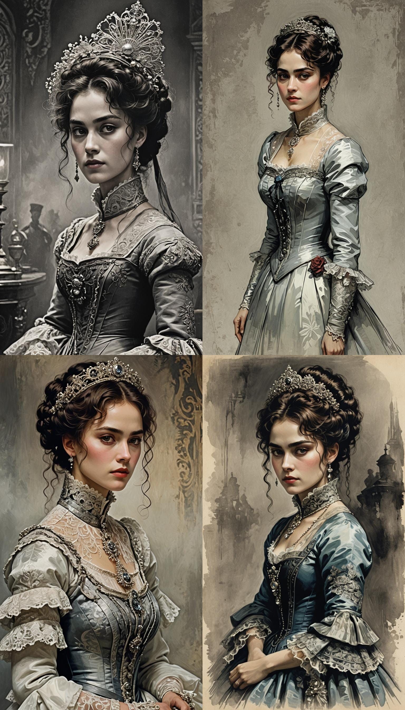 Cyberpunk Gladiator with Mohawk in H.R. Giger Style