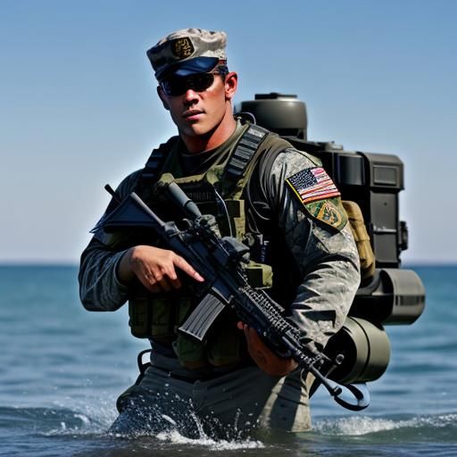 US Navy Seal Ready for Action