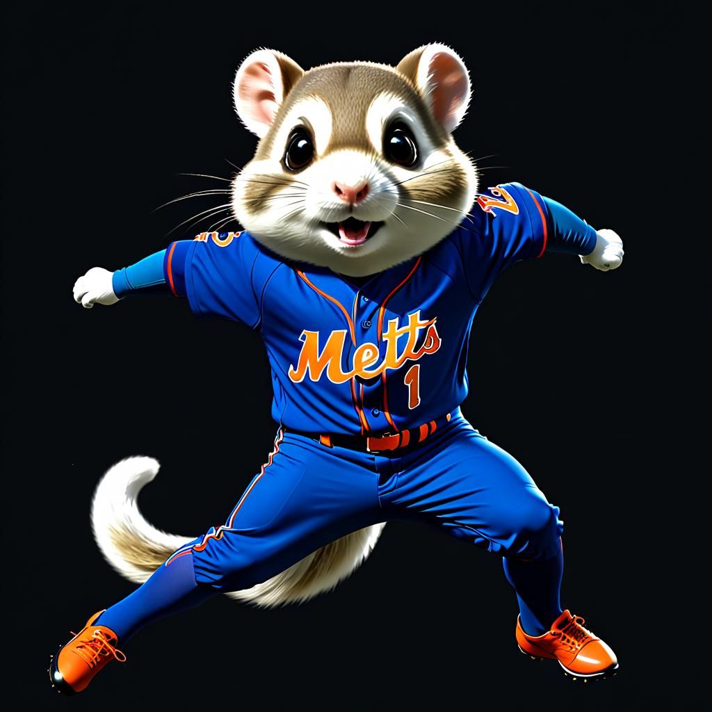 Jeff the Mets “Flying Squirrel”. 🐿️ ⚾️