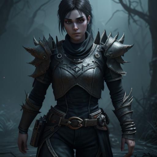 Fantasy Female Character for Horror Game in 3D