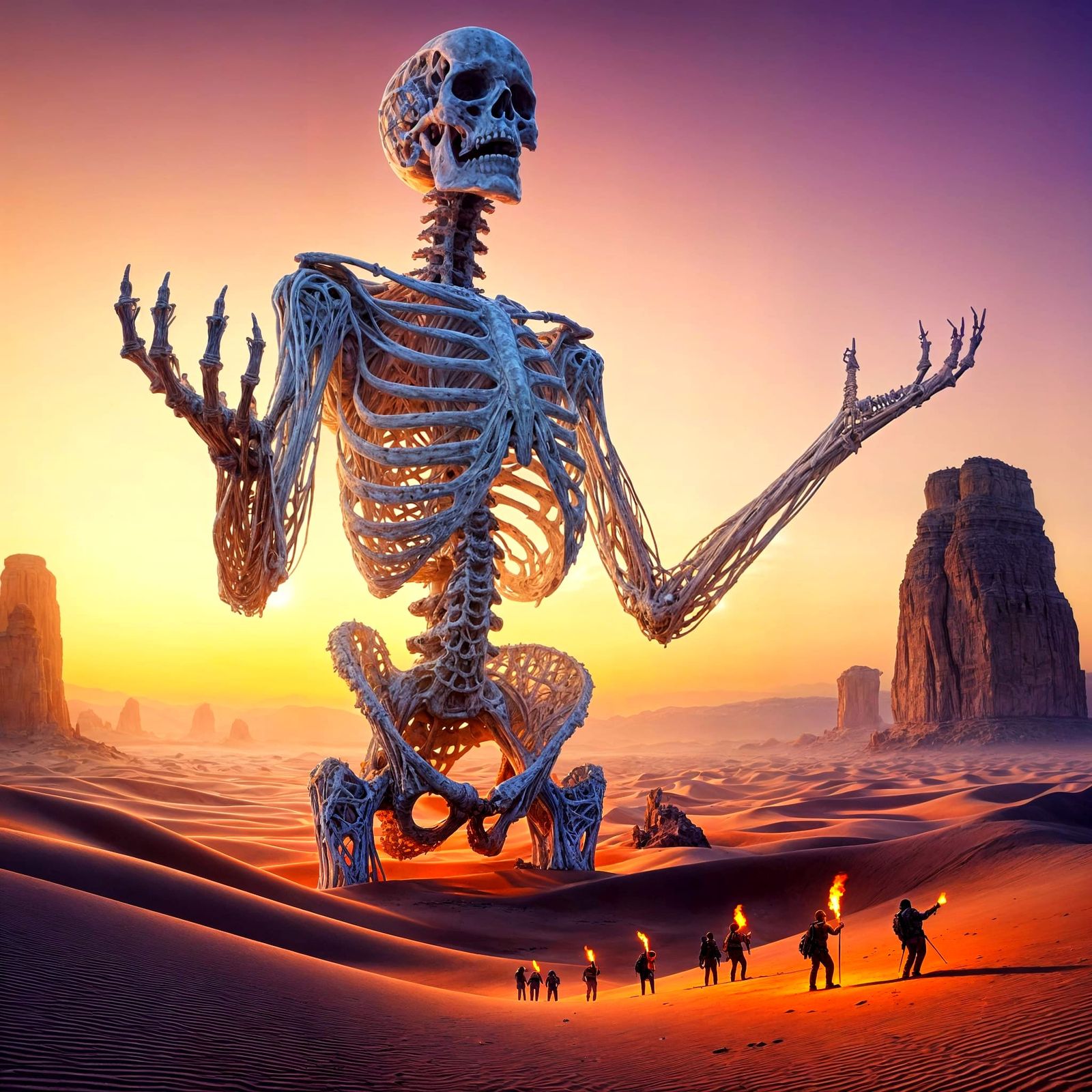 Timeless Desert Monument in Eerie Beauty