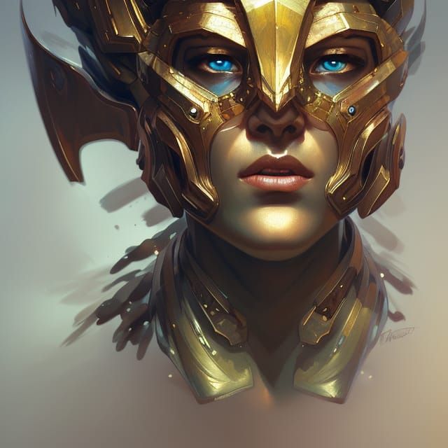 Hyperdetailed Warrior Portrait with Dynamic Lighting