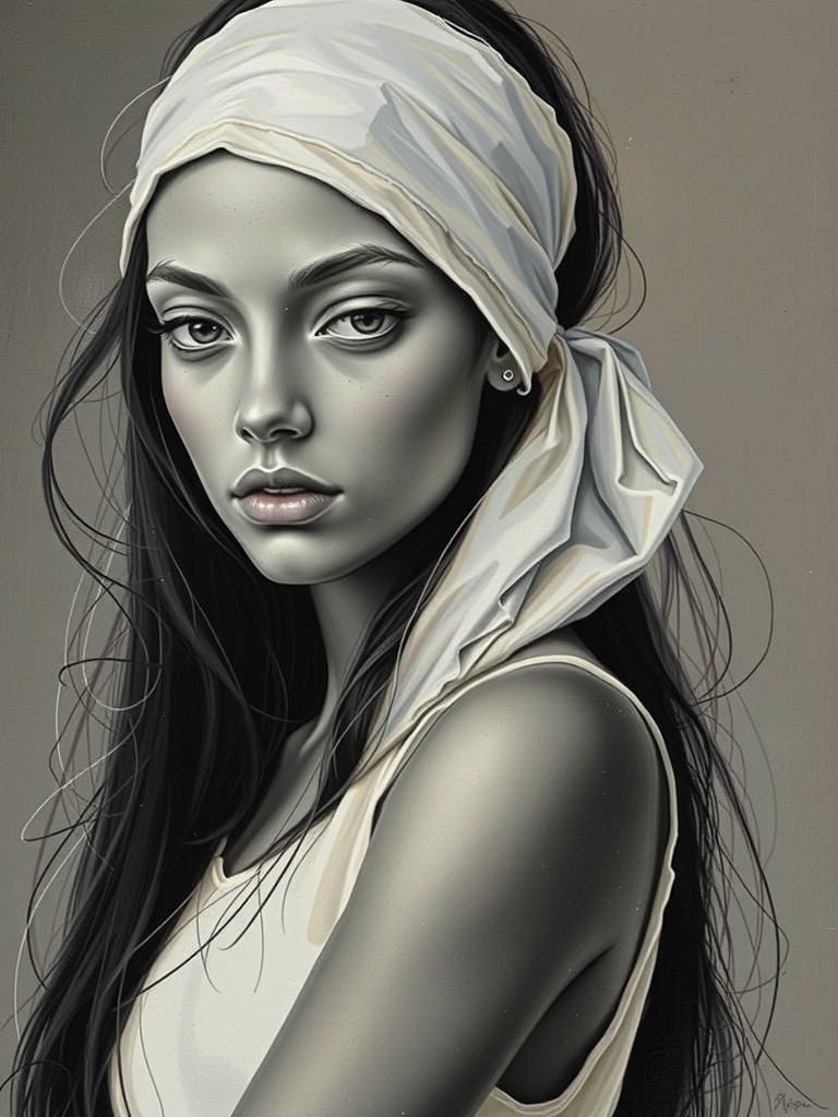 Contemplative Woman in Golden Light: Evokes Introspection