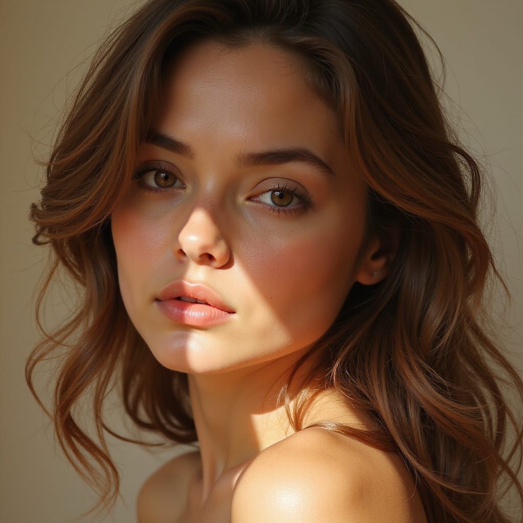 Elegant Female Portrait in Soft Light