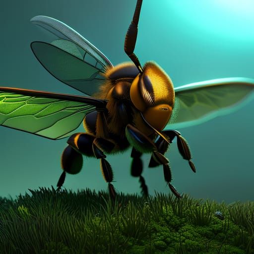 Eric the Half-Bee Dark Fantasy Concept Art