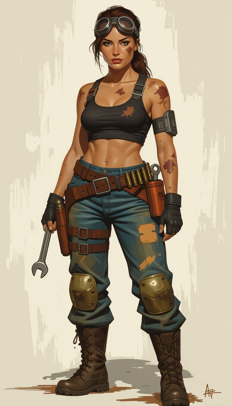 Industrial Weaponsmith in Futuristic Style