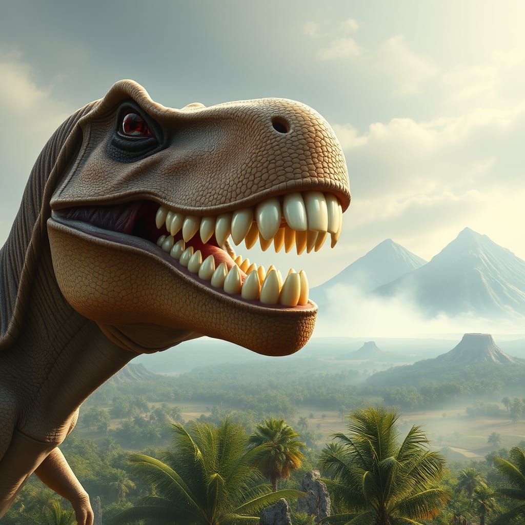 Prehistoric Predator with Futuristic Smile