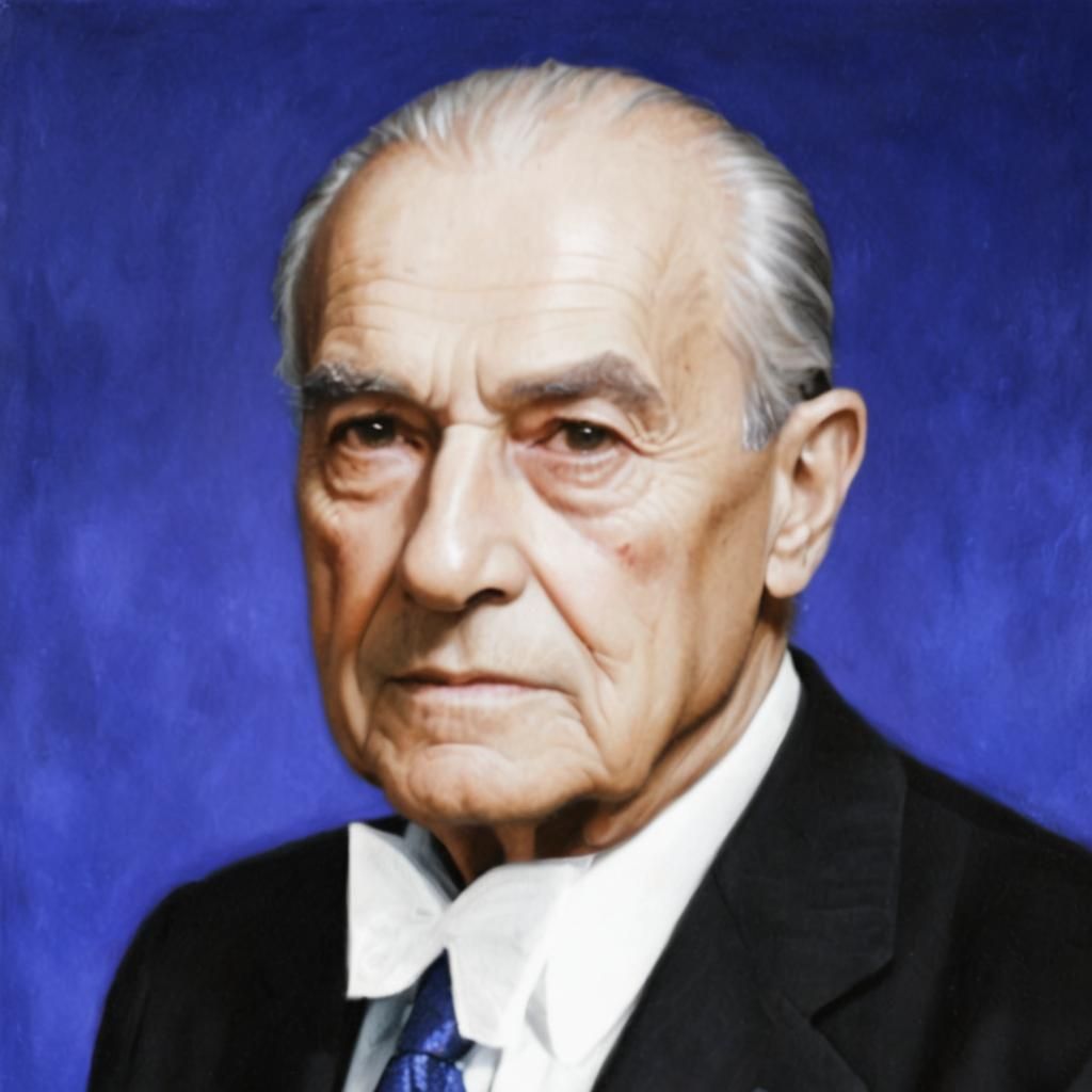 Realistic Portrait of Chilean Man in Oil Painting Style