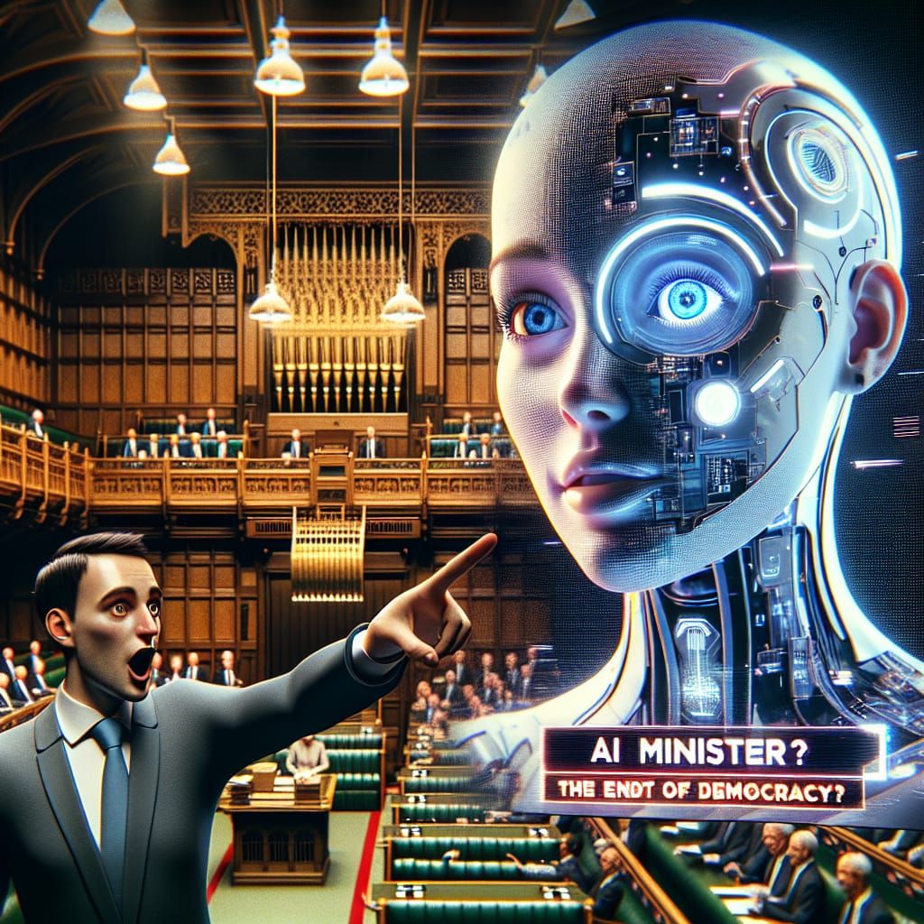 AI Minister?! Shocked Politician vs. Futuristic AI Avatar