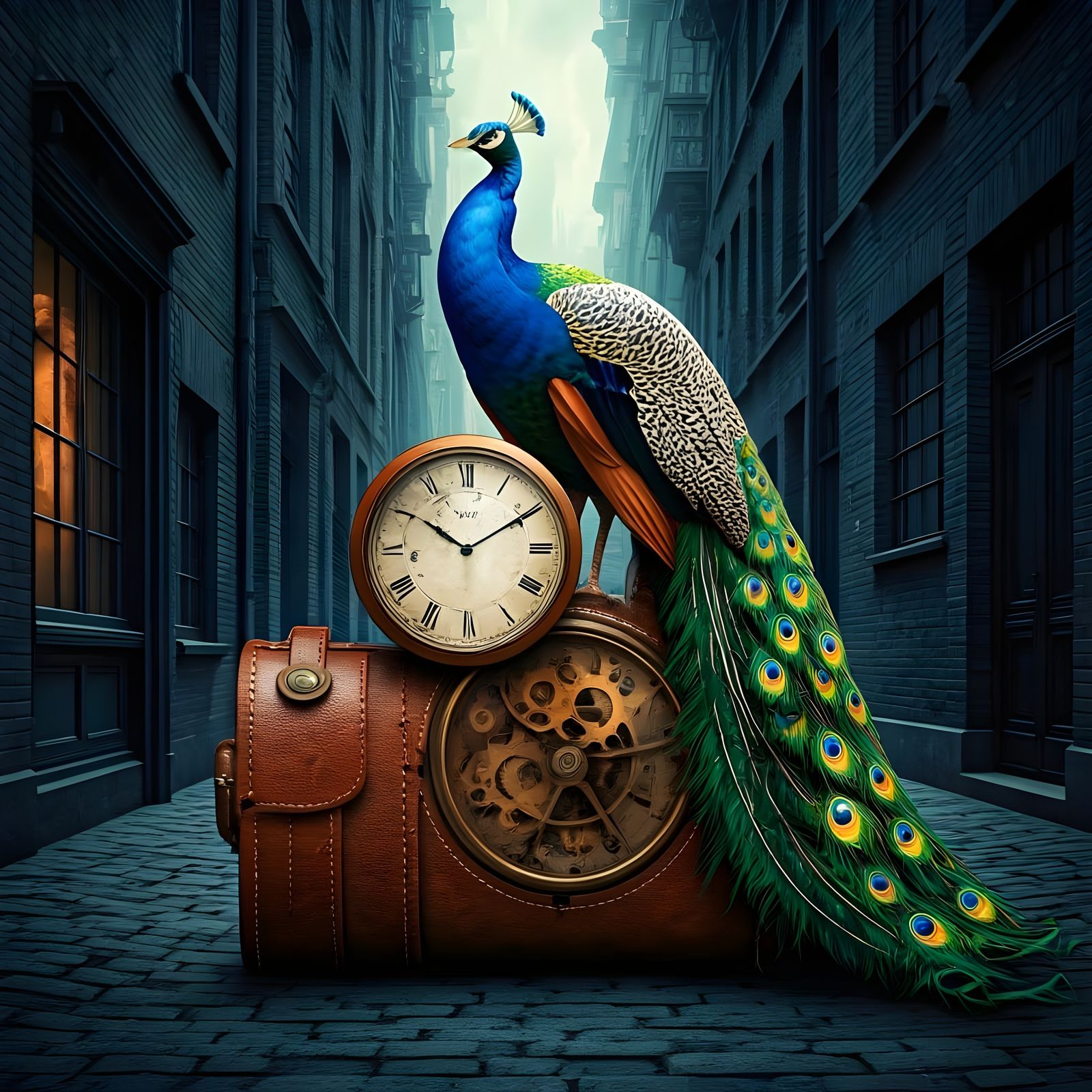 Colorful Ink Splatter Art in Inkpunk Style