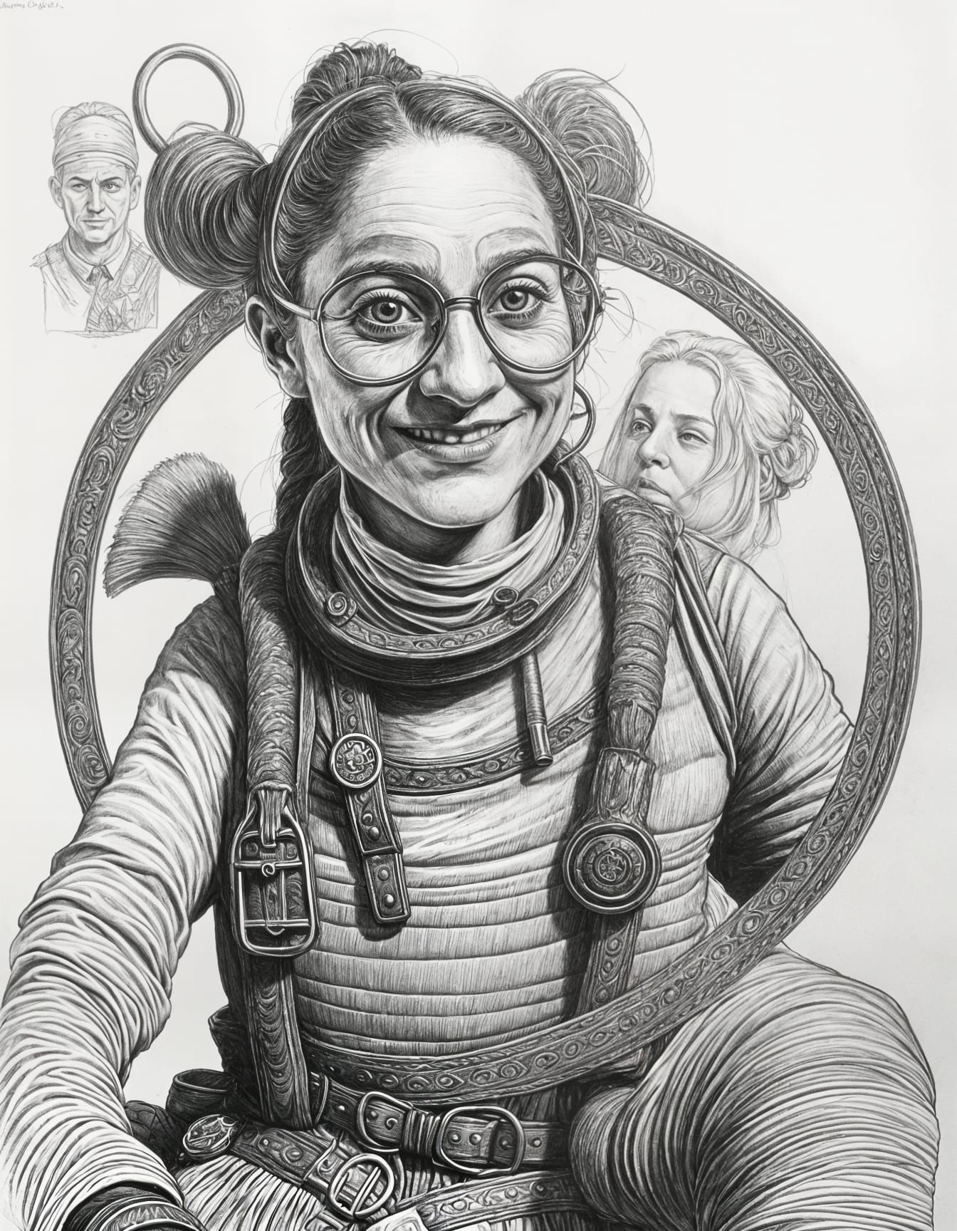 Viking Circle of Reflections in Monochromatic Golden Hour