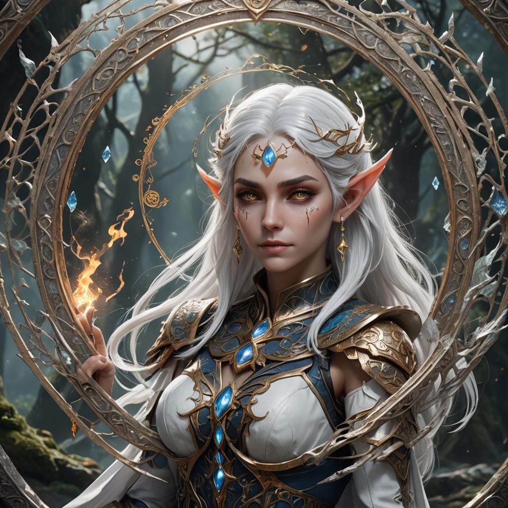 Elemental Elf with Circle of Elements