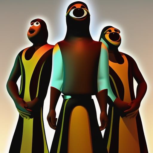 Obese Jedi Frog: Pixar-Style 3D Rendering