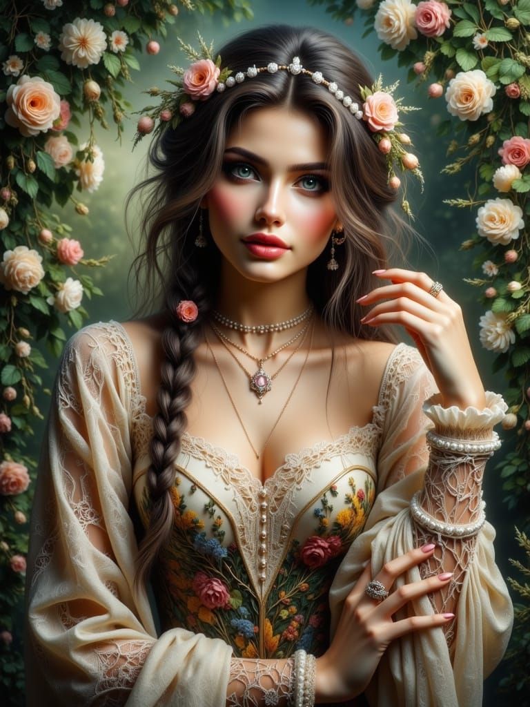 Renaissance Garden Enchantress in Soft Light