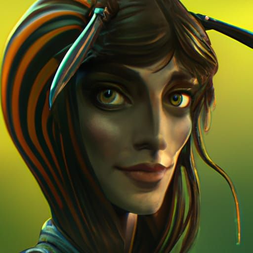 Beetlejuice Portrait in Hyperdetailed Art Style