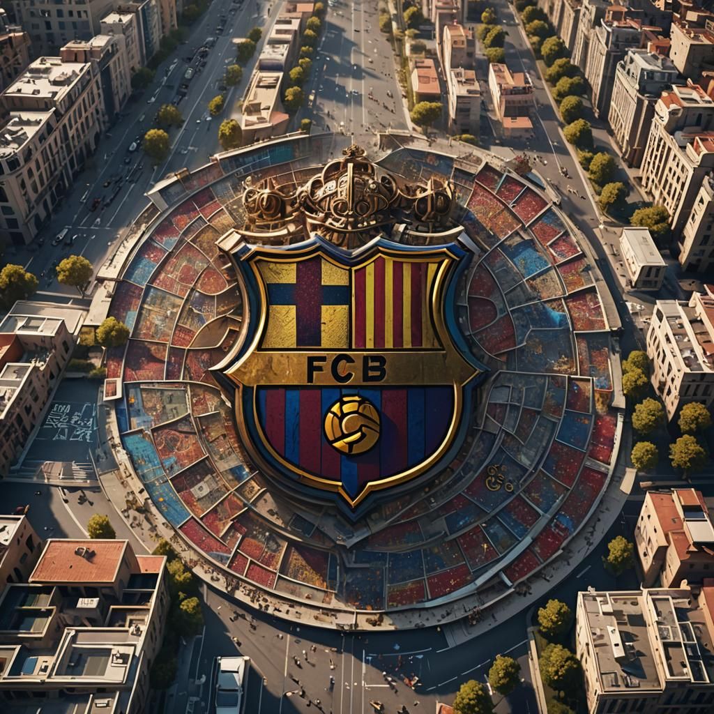 FC Barcelona Badge Shatters Real Madrid Emblem