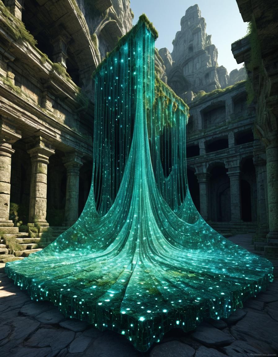 Moss Agate Speleothem in Karst Fractal Gradient