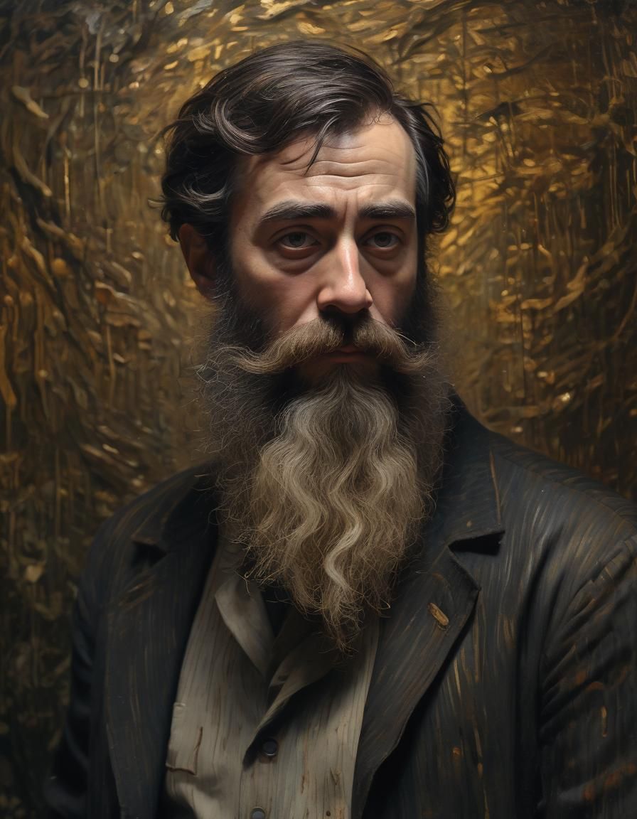 portrait of claude monet