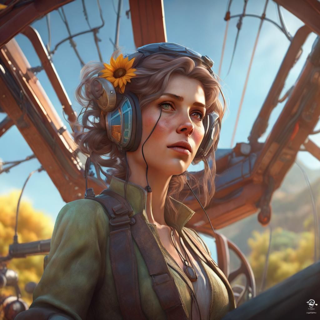 Solar Farm and Cable Car Concept Art