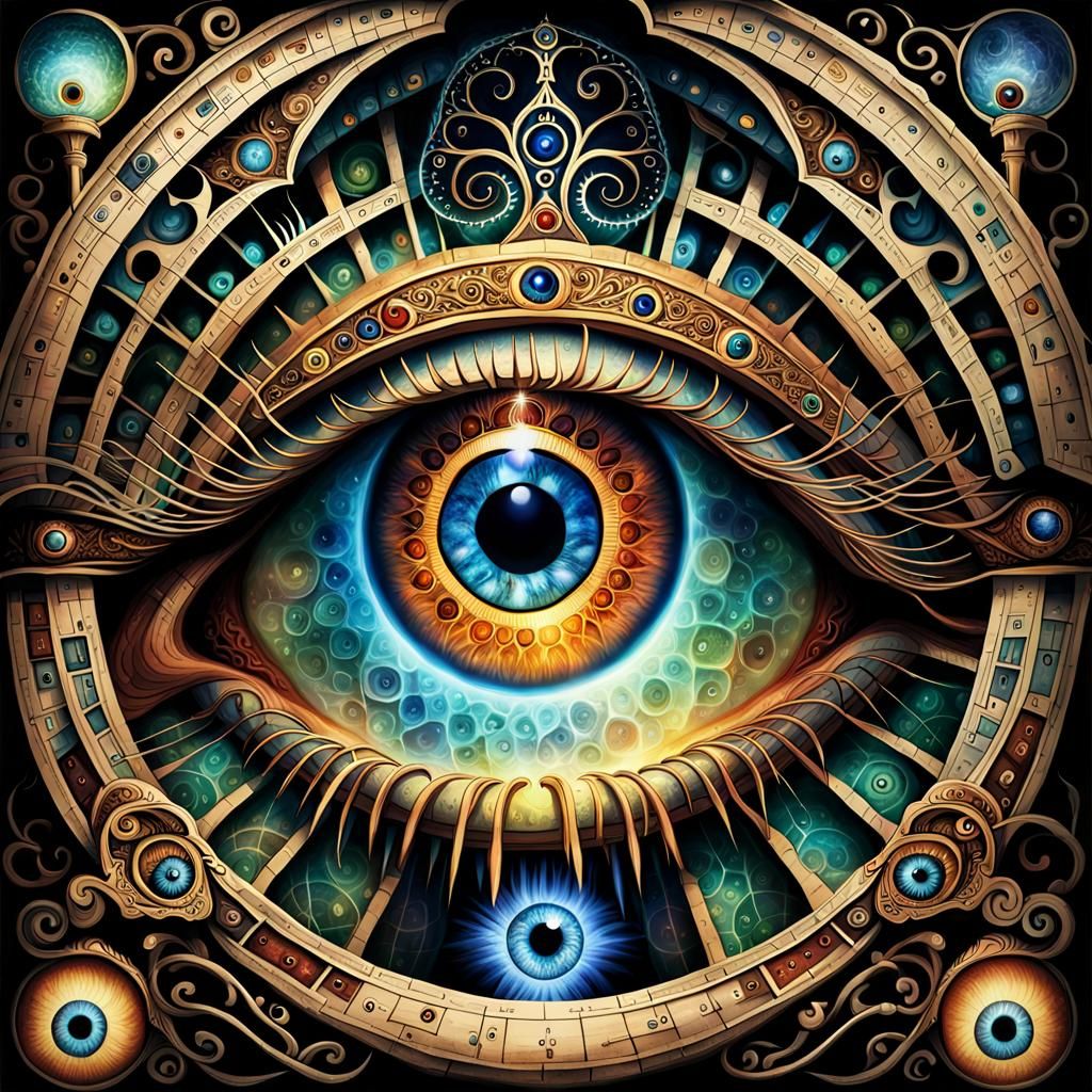 The eye. Magical mystical organ. With so many secrets seen. ...