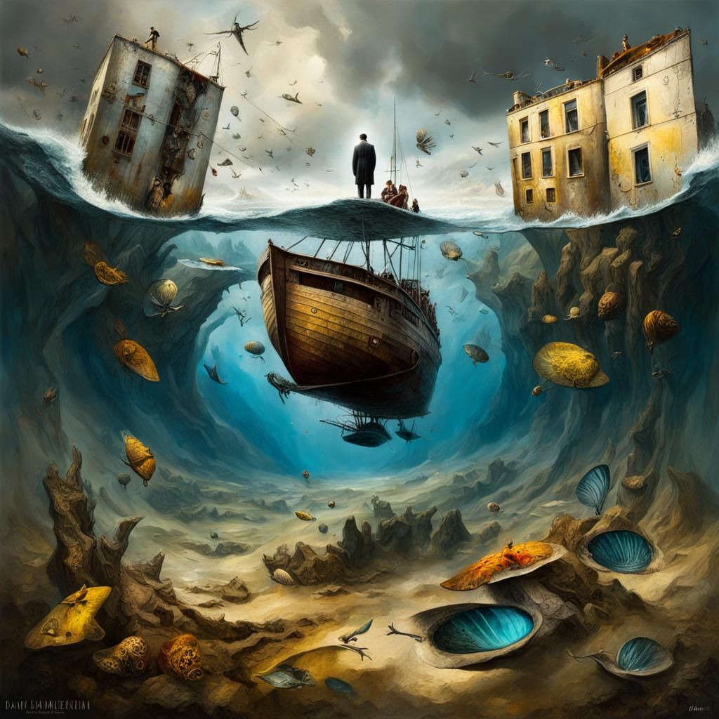 Surreal Mixed Media Art: Loss of Innocence