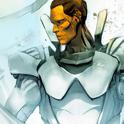 Halo in Comic Book Art Style