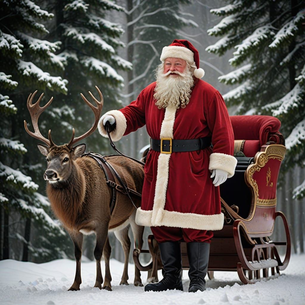 Santa Claus in Winter Wonderland