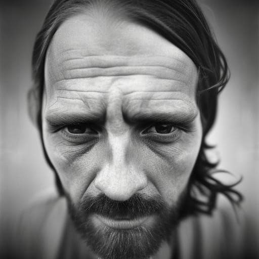 Jesus Heals Blind Man: Ambient Lit Portrait