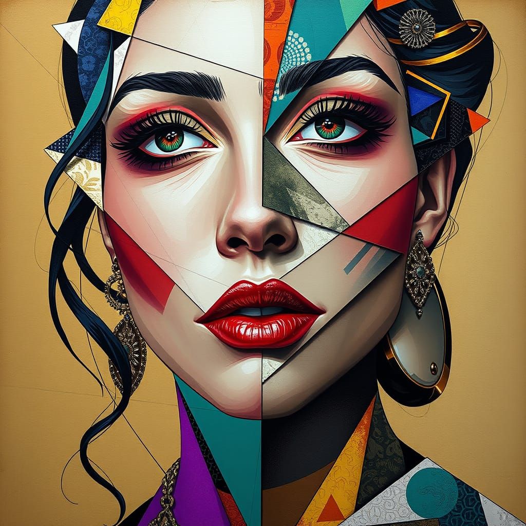 One Word Prompt Cubist Style Series - 14