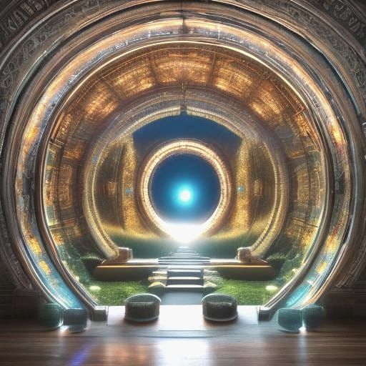 Kitchen View Through Glass Jar