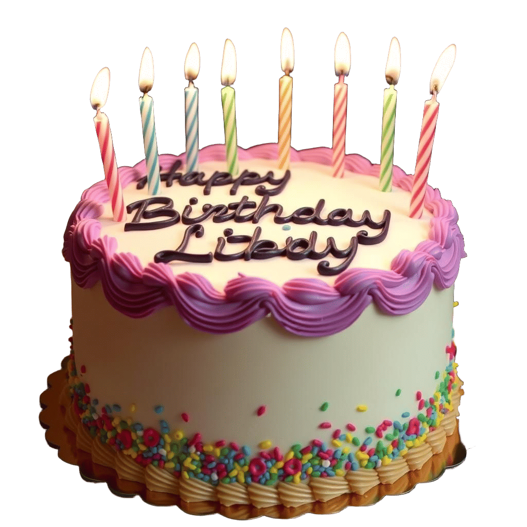 Birthday Cake for Libby with Perfect Fondant