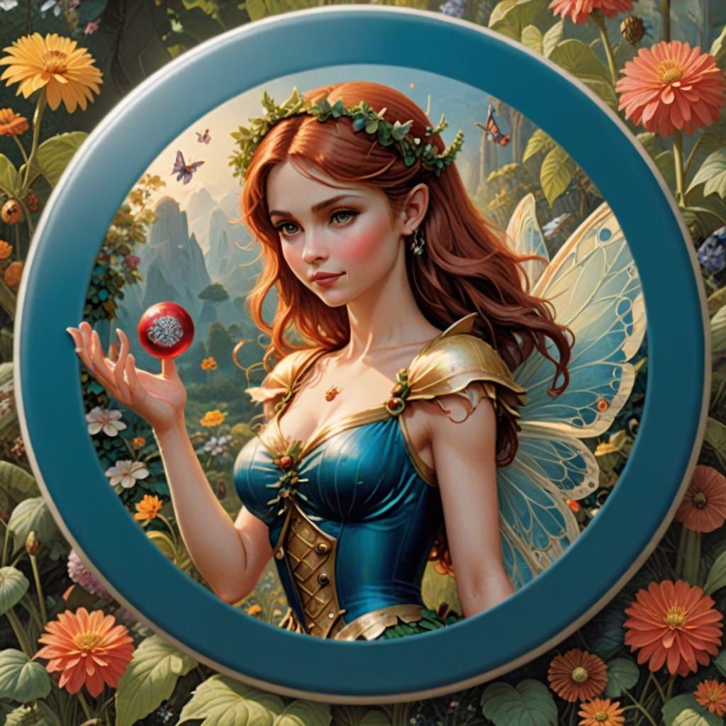 Enchanting Fairy Ignites Warning Button