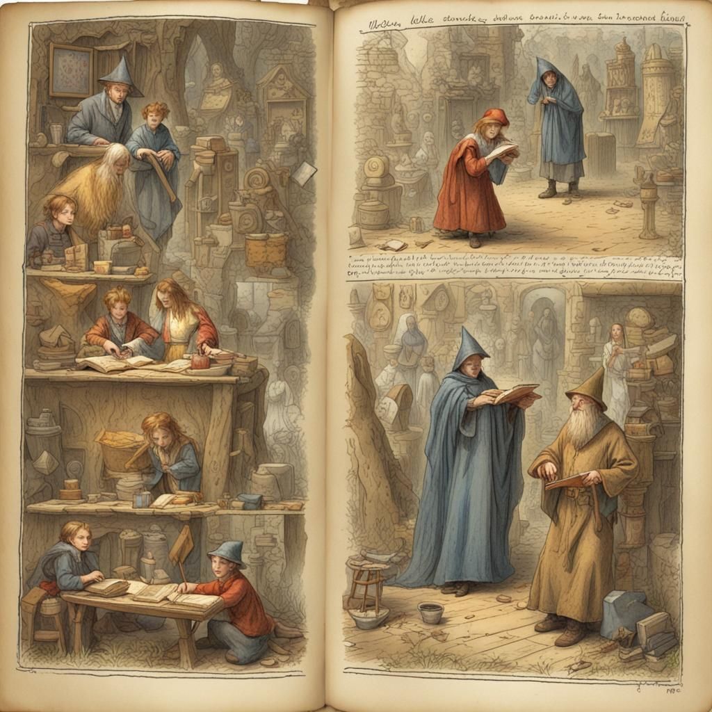 Magical Art Supplies Emerge from Ancient Spellbook