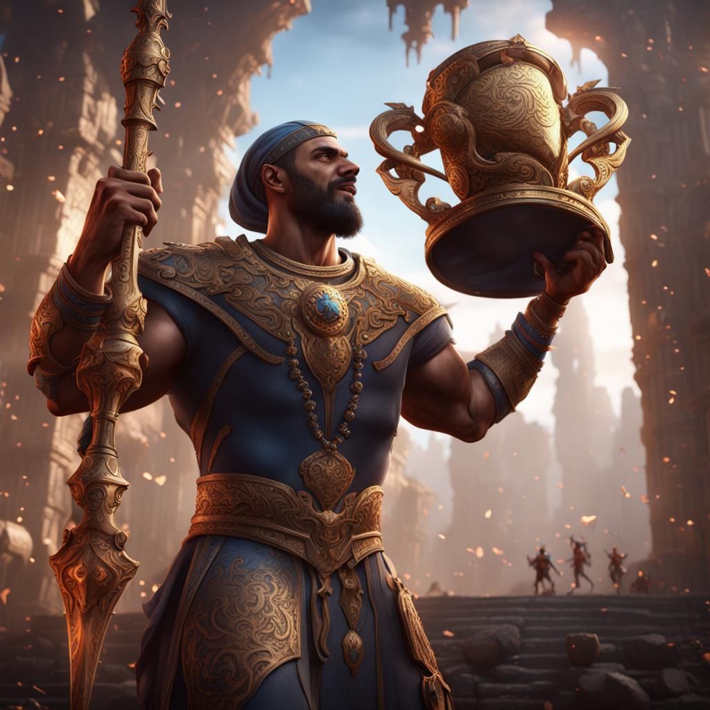 Mohamed Salah Lifts Champions League Trophy