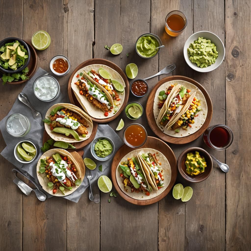 Festive Cinco de Mayo Feast with Fish Tacos