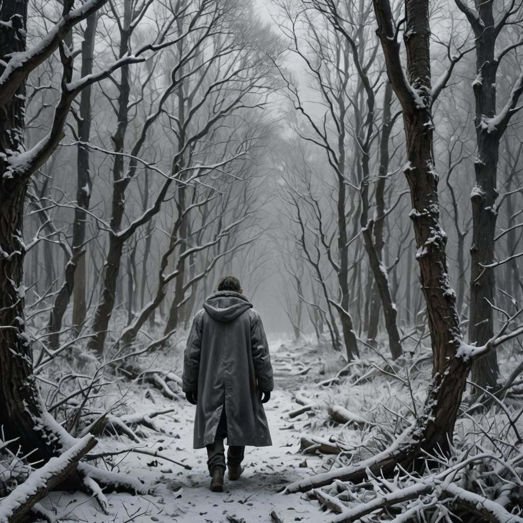 Hyper-Realistic Post-Apocalyptic Winter Landscape in Cinemat...