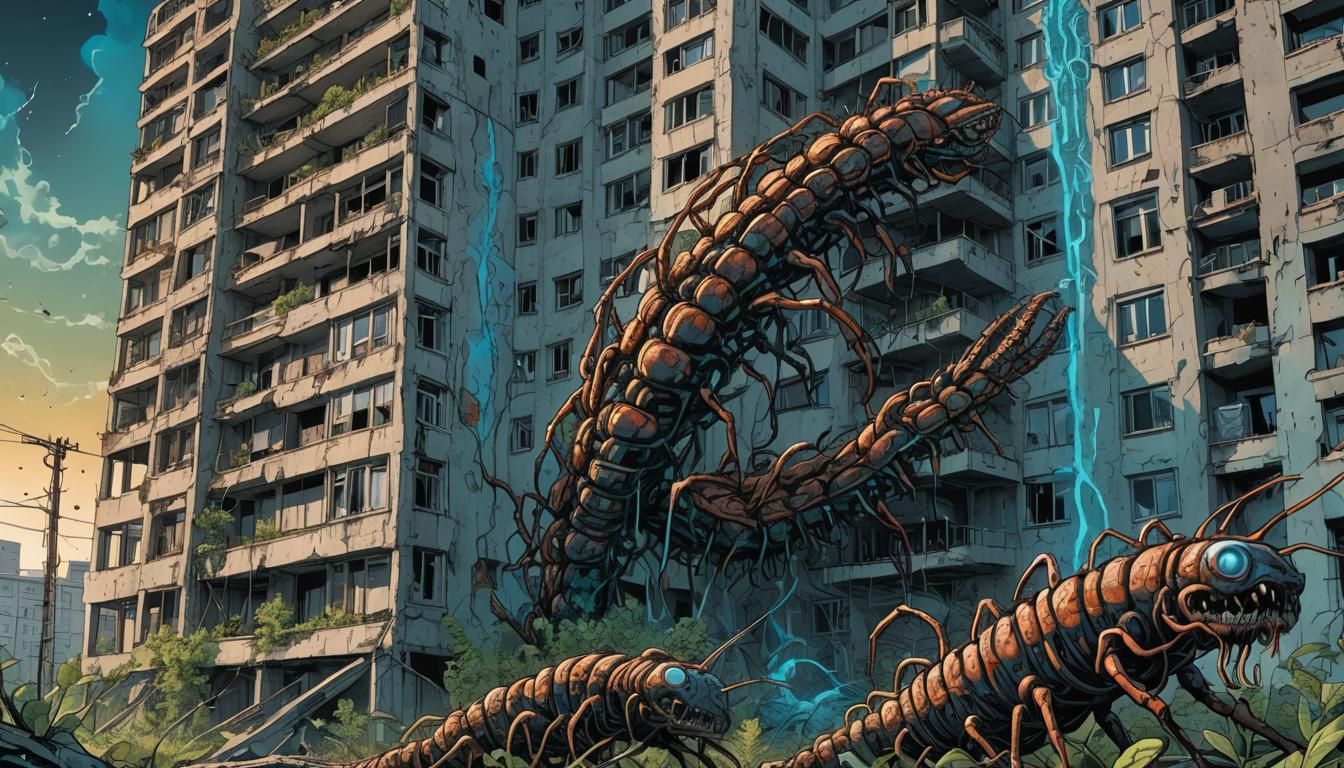 Chernobyl Centipedes in Polish Comic Style