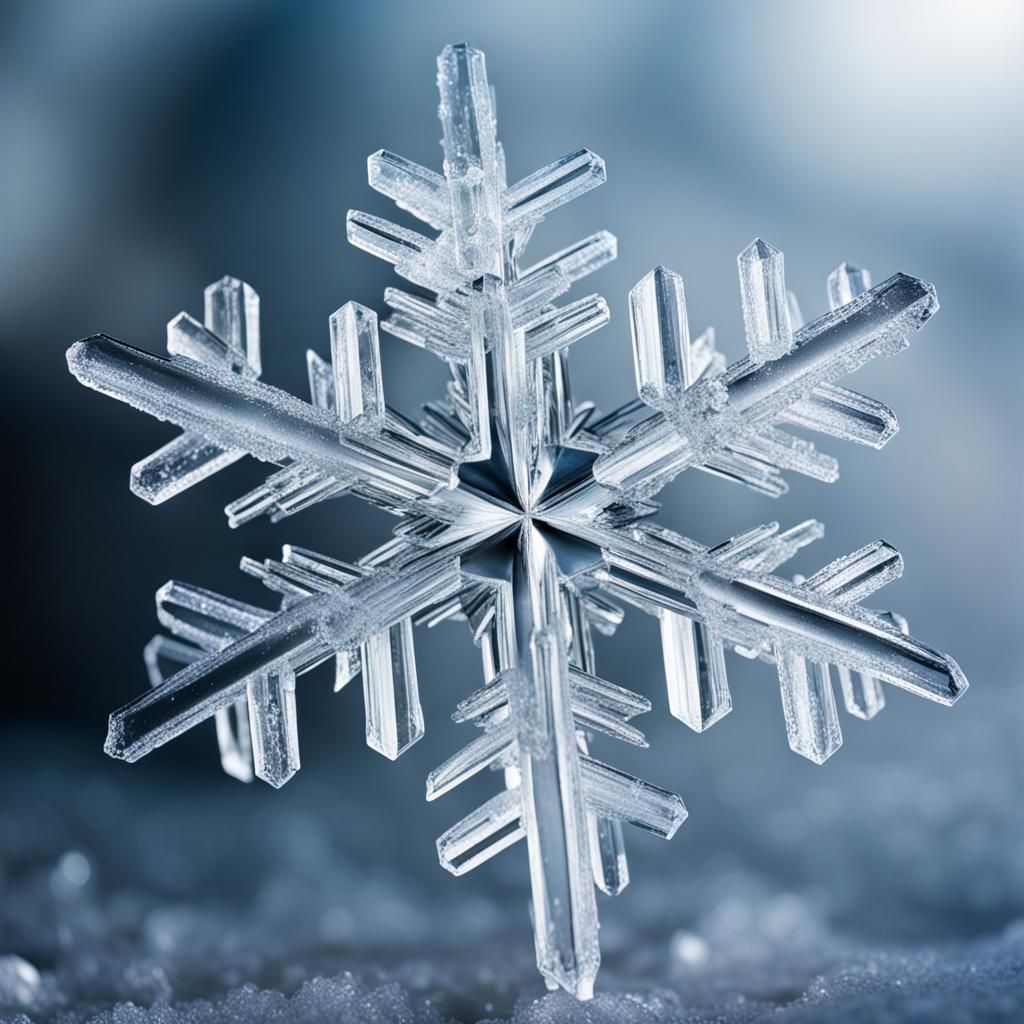 Detailed Ice Crystal Formation