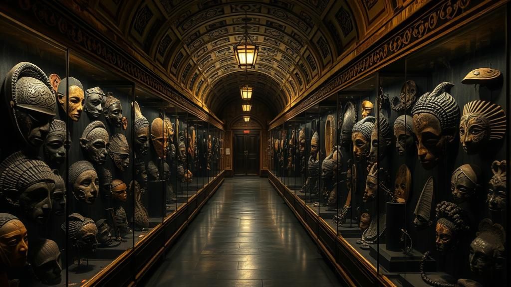 Mythsonian Masks: African Ghosts in Biomechanical Style