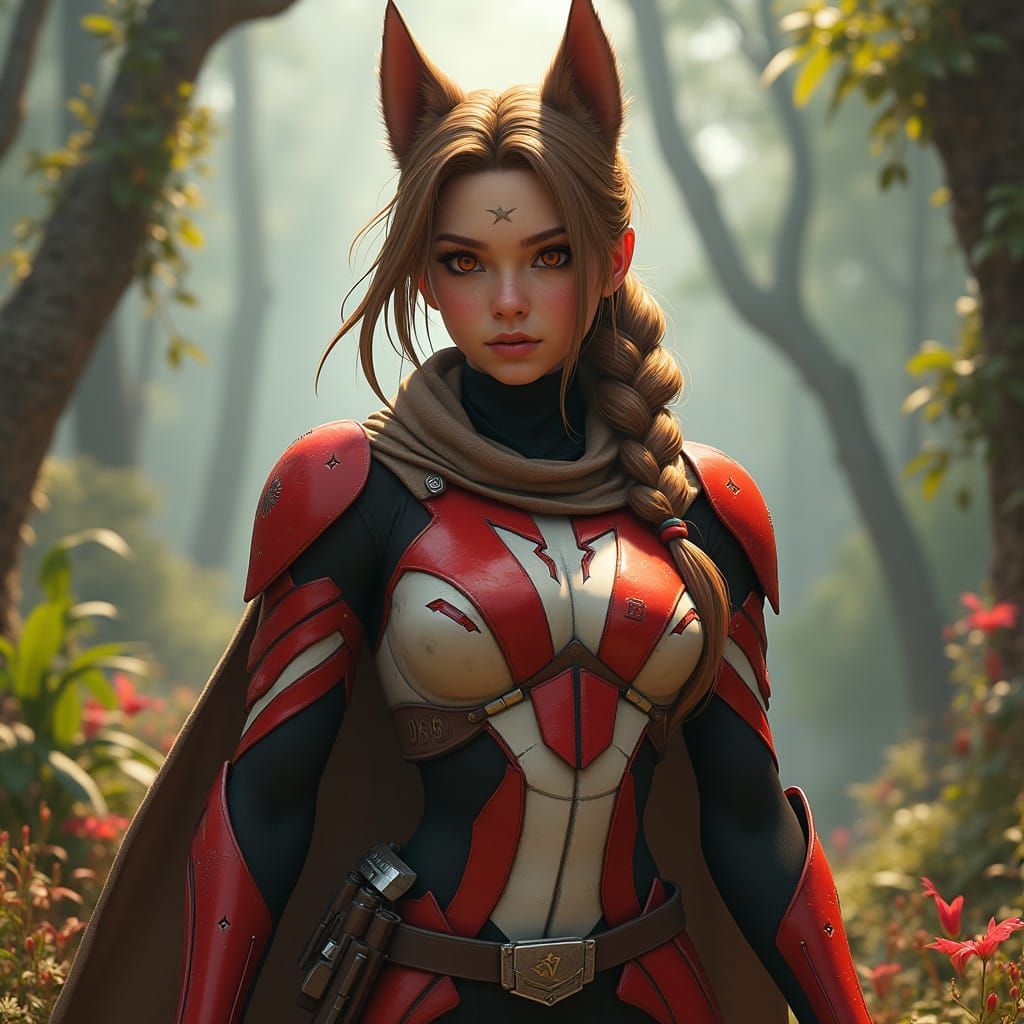 Wolf-Human Hybrid Warrior in Bold Clone Trooper Armor